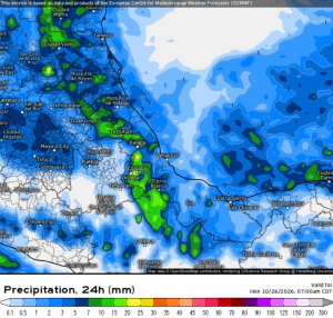 Pronostican ambiente fresco y lluvias para Veracruz