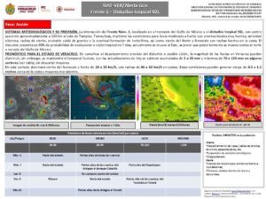 Veracruz mantiene alerta por lluvias ante frente frío y disturbio tropical